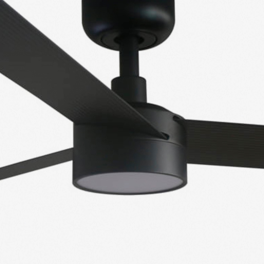 FARO 34291WT1S - LED prigušiva plafonski ventilator CRUISER L LED/18W/230V 2700/3000/4000K prečnik 132 cm crna Wi-Fi Tuya + daljinski upravljač