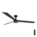 FARO 34293-1TW - LED prigušiva plafonski ventilator CRUISER XL LED/18W/230V 2700/4000/6500K prečnik 160 cm crna + daljinski upravljač