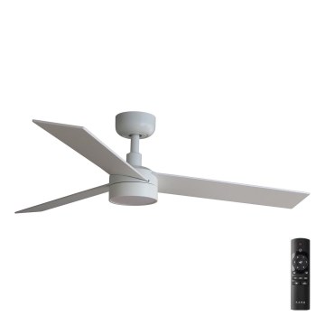 FARO 34295-1TW - LED prigušiva stropni ventilator RUDDER S LED/18W/230V 2700/4000/6500K prečnik 106 cm bela + daljinski upravljač