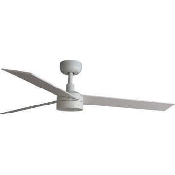 FARO 34297WT1S - LED stropni ventilator RUDDER L sa prigušiva LED/18W/230V 2700/3000/4000K preč. 132 cm bež/bela Wi-Fi Tuya + daljinski upravljač