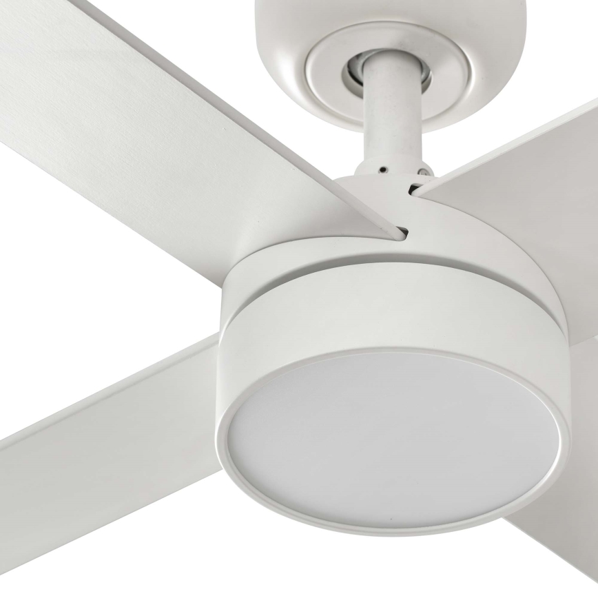 FARO 34355-1TW - LED prigušiva plafonski ventilator RUDDER L LED/20W/230V bela/bež prečnik 132 cm + daljinski upravljač