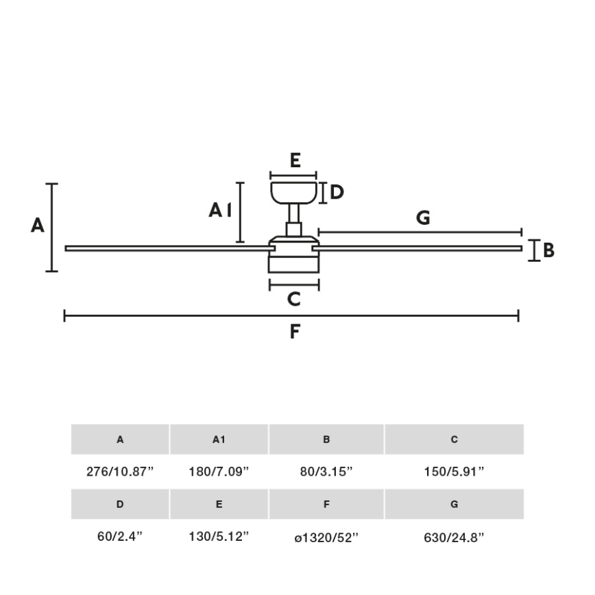 FARO 34355-1TW - LED prigušiva plafonski ventilator RUDDER L LED/20W/230V bela/bež prečnik 132 cm + daljinski upravljač