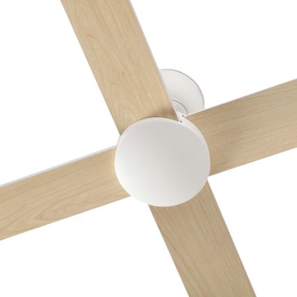 FARO 34355 - Plafonski ventilator RUDDER L bež/bela, prečnik 132 cm + daljinski upravljač