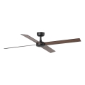 FARO 34356 - Plafonski ventilator RUDDER L braon/crna prečnik 132 cm + daljinski upravljač