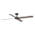 FARO 34356 - Plafonski ventilator RUDDER L braon/crna prečnik 132 cm + daljinski upravljač