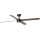 FARO 34356WT-1TW - LED prigušiva plafonski ventilator RUDDER L LED/18W/230V 2700/4350/6000K braon/crna prečnik 132 cm Wi-Fi Tuya + daljinski upravljač
