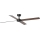 FARO 34356WT - Plafonski ventilator RUDDER L braon/crna Ø 132 cm Wi-Fi Tuya + daljinski upravljač