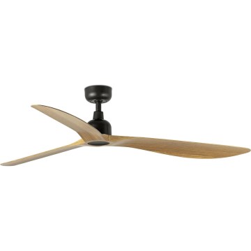 FARO 34360 - Plafonski ventilator OUTWOOD L, smeđa/crna, prečnik 150 cm, IP44 + daljinski upravljač