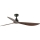 FARO 34362 - Plafonski ventilator OUTWOOD L braon/crna Ø 150 cm IP44 + daljinski upravljač