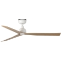 FARO 34370 - Plafonski ventilator MARINE M, prečnik 125 cm, braon/bela, IP44 + daljinski upravljač