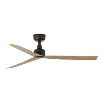 FARO 34371 - Stropni ventilator MARINE M, prečnik 125 cm, braon/crna, IP44 + daljinski upravljač