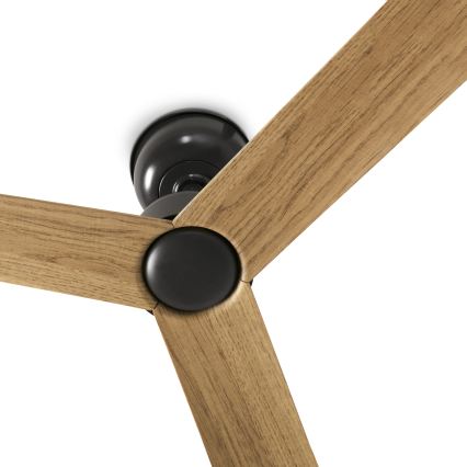 FARO 34371WT - Plafonski ventilator MARINE M prečnik 125 cm braon/crna IP44 Wi-Fi Tuya + daljinsko upravljanje