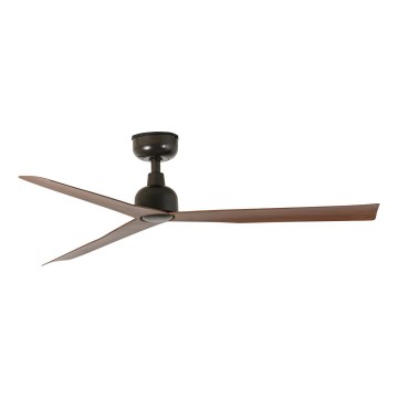 FARO 34372WT - Plafonski ventilator MARINE M prečnika 125 cm, braon/crna, IP44, Wi-Fi Tuya + daljinski upravljač