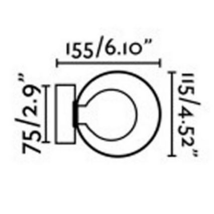 FARO 40086 - Kupatilsko zidno svetlo PERLA 1xG9/6W/230V IP44