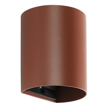 FARO 40525 - Zidna lampa SOLE 1xGU10/8W/230V, boja opeke, okrugla