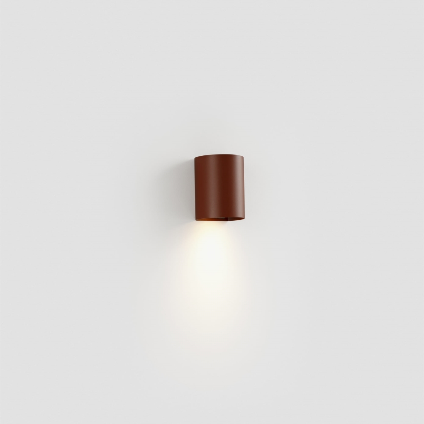 FARO 40525 - Zidna lampa SOLE 1xGU10/8W/230V, boja opeke, okrugla