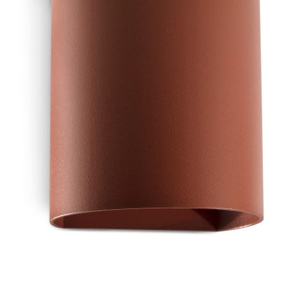 FARO 40525 - Zidna lampa SOLE 1xGU10/8W/230V, boja opeke, okrugla