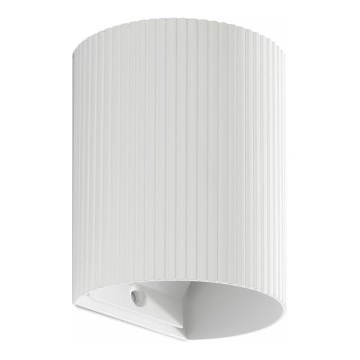 FARO 40526 - Zidna lampa SOLE 1xGU10/8W/230V, bela, rebrasta, okrugla