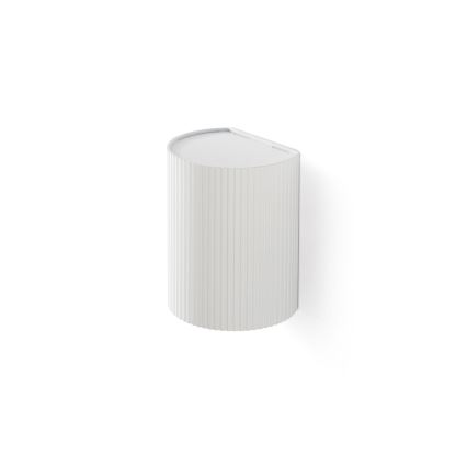 FARO 40526 - Zidna lampa SOLE 1xGU10/8W/230V, bela, rebrasta, okrugla