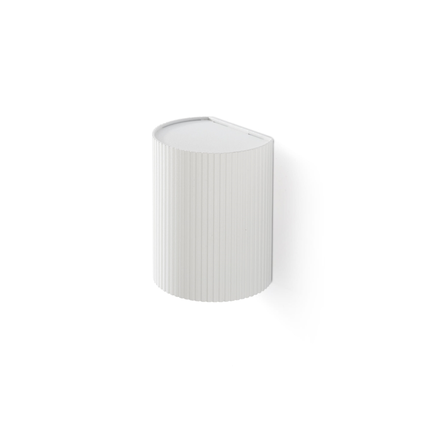 FARO 40526 - Zidna lampa SOLE 1xGU10/8W/230V, bela, rebrasta, okrugla