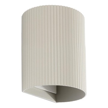 FARO 40528 - Zidno svetlo SOLE 1xGU10/8W/230V sivo, rebrasto, okruglo