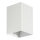 FARO 40534 - Zidno svetlo SOLE 1xGU10/8W/230V, belo, rebrasto, četvrtasto