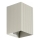 FARO 40536 - Zidna svetiljka SOLE 1xGU10/8W/230V, siva, rebrasta, uglasta