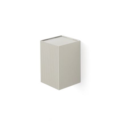 FARO 40536 - Zidna svetiljka SOLE 1xGU10/8W/230V, siva, rebrasta, uglasta