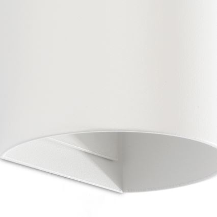 FARO 40538 - Zidna svetiljka SOLE 2xGU10/8W/230V, bela, okrugla