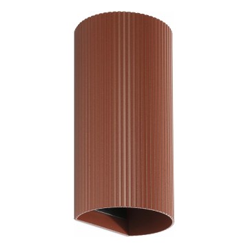 FARO 40545 - Zidno svetlo SOLE 2xGU10/8W/230V ciglasto rebrasto okruglo