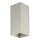 FARO 40567 - Zidno svetlo SOLE 2xGU10/8W/230V sivo rebrasto četvrtasto