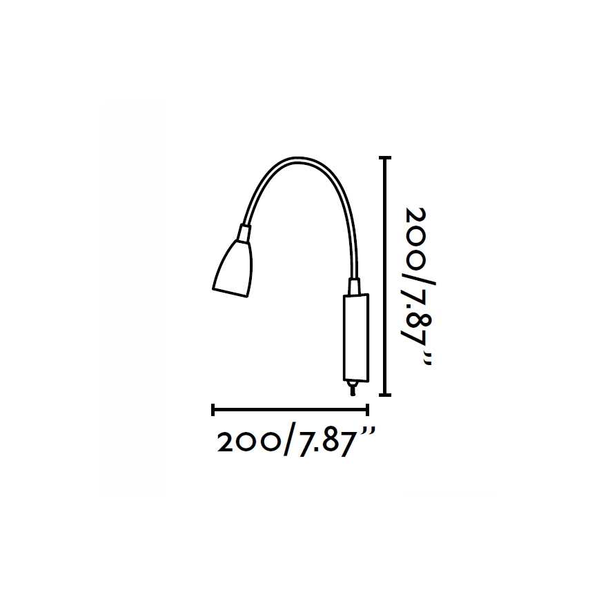 FARO 40994 - LED zidna lampa LOKE LED/3W/230V