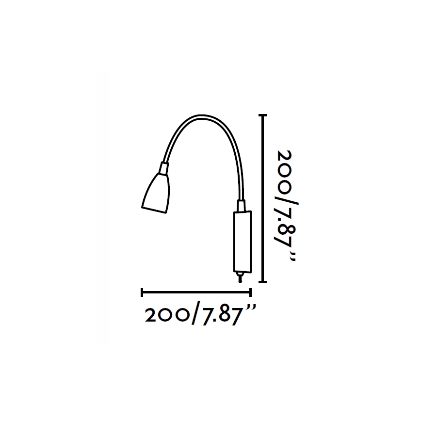 FARO 41019 - LED LED Zidna svetiljka LOKE LED/3W/230V