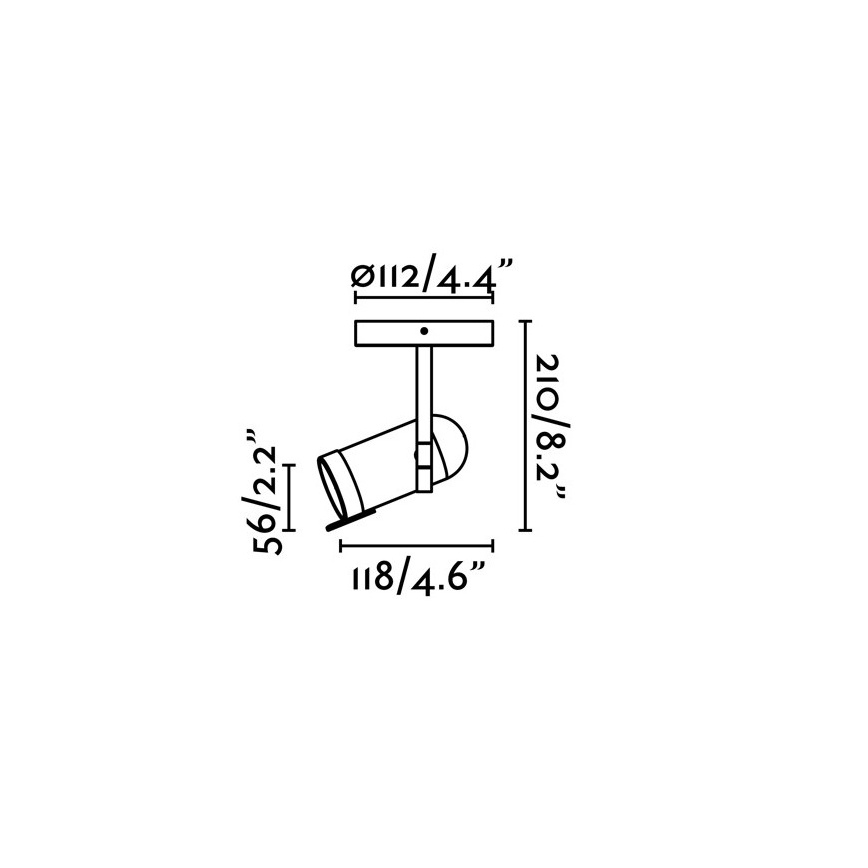 Faro 43530 - Spot svetlo ORLEANS 1xGU10/8W/230V crna