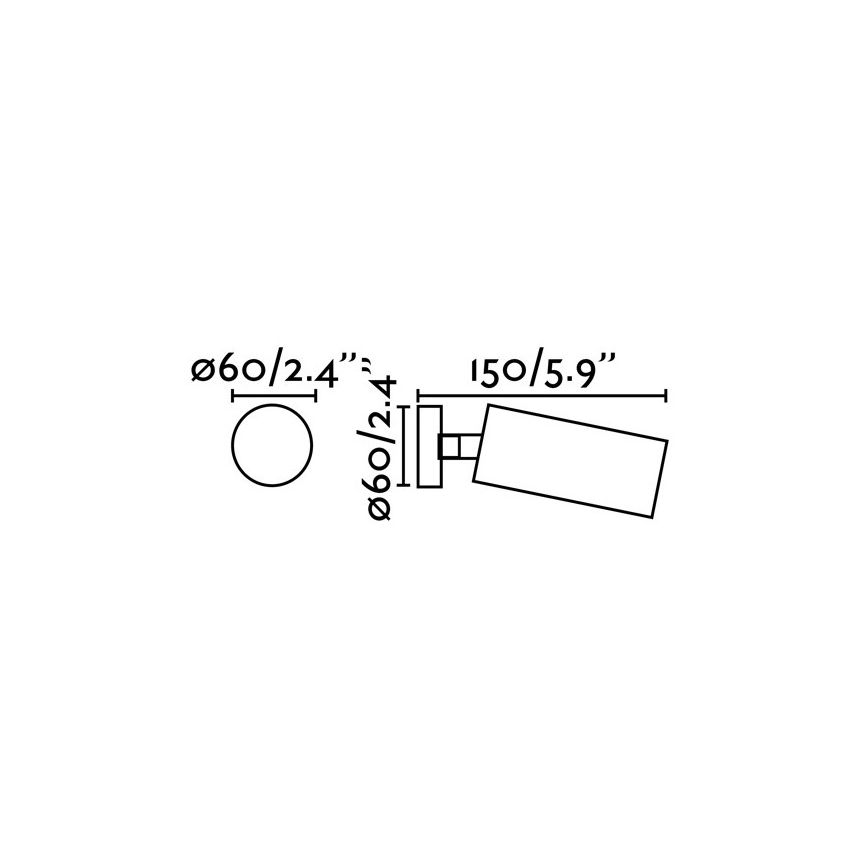 FARO 43722 - Spot svetiljka STAN 1xGU10/8W/230V bela