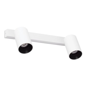 FARO 43742 - Zidno reflektorsko svetlo STAN 2xGU10/8W/230V belo