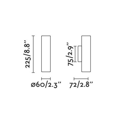 FARO 43760 - Zidno svetlo STAN 2xGU10/8W/230V zlatno