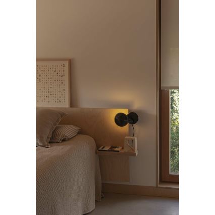 FARO 56100 - Stona lampa sa stezaljkom 2u1 BELA 1xE27/15W/230V crna
