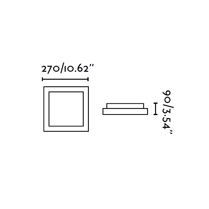FARO 62968 - Plafonsko svetlo za kupatilo TOLA 1 1xE27/20W/230V IP44