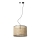 FARO 64314-49 - Luster na sajli MAMBO 1xE27/15W/230V prečnik 45 cm ratan/crna