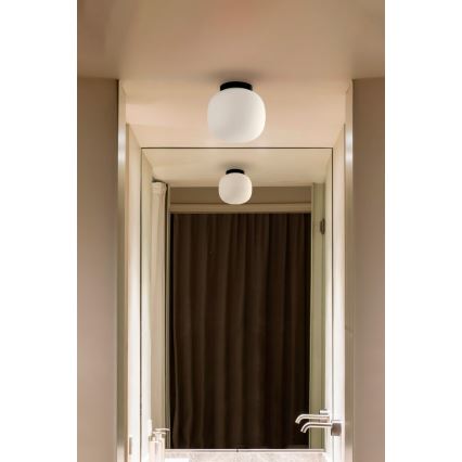FARO 68611 - Plafonsko svetlo AMELIA 1xE27/15W/230V IP44 bela/crna