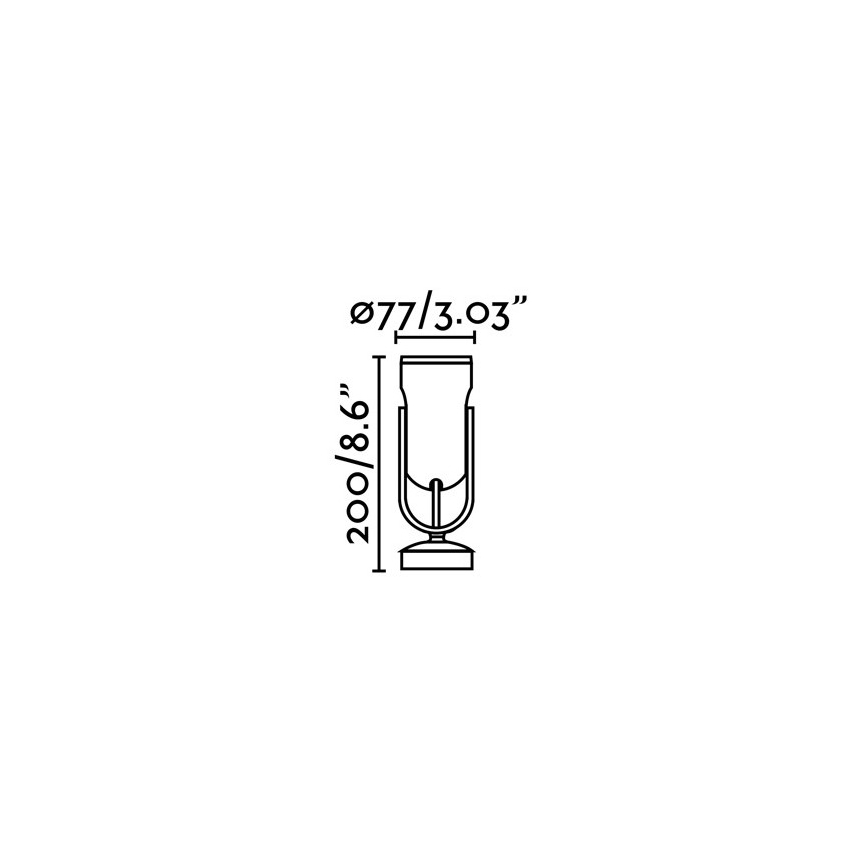 FARO 70035 - LED spoljašnje zidno svetlo SLOT-1 LED/14W/230V IP65 3000K