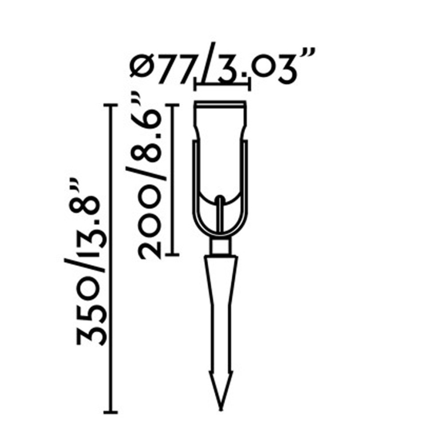 FARO 70037 - LED spoljašnja svetiljka SLOT-35 LED/14W/230V IP65 3000K