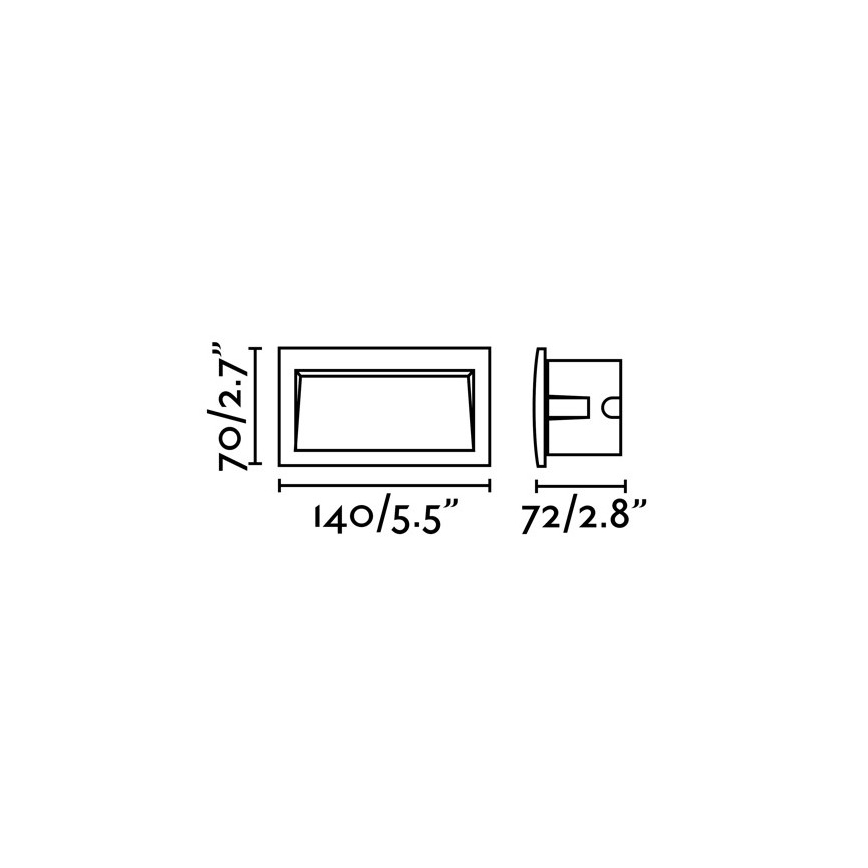 FARO 70147 - LED spoljno ugradno svetlo SEDNA-2 LED/3W/230V IP65