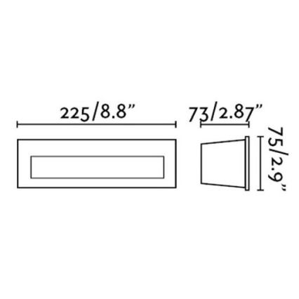 FARO 70271 - LED spoljna ugradna svetiljka NAT LED/8W/230V IP65 bela
