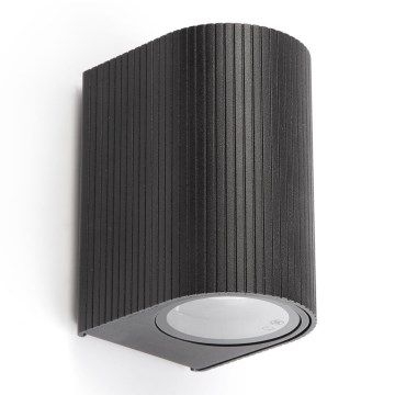 FARO 70322 - Spoljašnje zidno svetlo ESTELA 1xGU10/5W/230V IP65 crno
