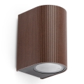 FARO 70324 - Spoljna zidna svetiljka ESTELA 1xGU10/5W/230V IP65 braon