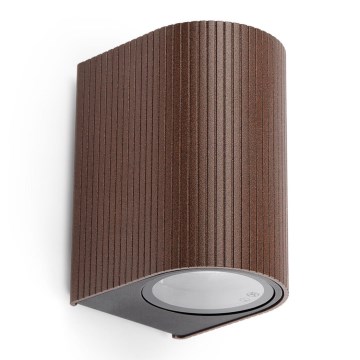 FARO 70324 - Spoljna zidna svetiljka ESTELA 1xGU10/5W/230V IP65 braon