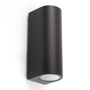 FARO 70327 - Spoljašnje zidno svetlo ESTELA 2xGU10/5W/230V IP65 crno