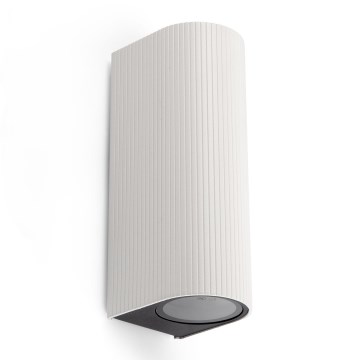 FARO 70328 - Spoljašnje zidno svetlo ESTELA 2xGU10/5W/230V IP65 belo